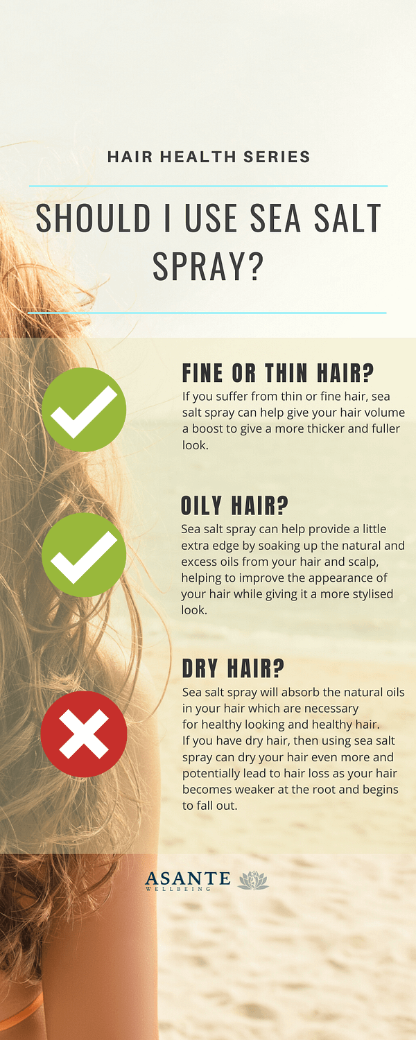 infographic should I use sea salt spray on my hair